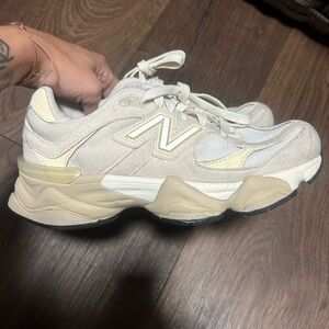 New Balance Women's Beige and Cream Sneakers